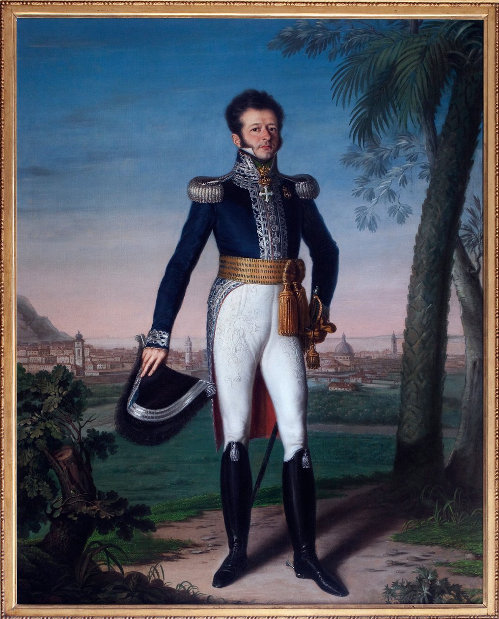 صورة لأنيبال دي سالوسيس (أنيبال دي سالوتسو) (1776-1852) ، حاكم نيس تحت الترميم - رسم جان فاكا ، زيت على قماش ، فن فرنسي - محفوظات بلدية نيس بواسطة المدرسة الفرنسية