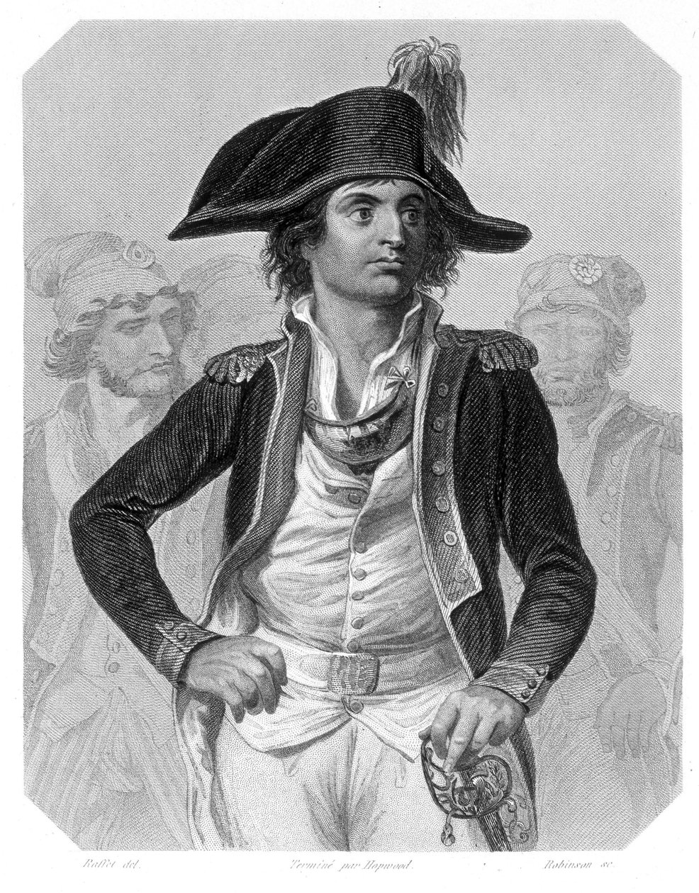 صورة أنطوان جوزيف سانتيري (1752-1809) ، سياسي فرنسي. في "تاريخ الجيروندين" بقلم لامارتين بواسطة المدرسة الفرنسية