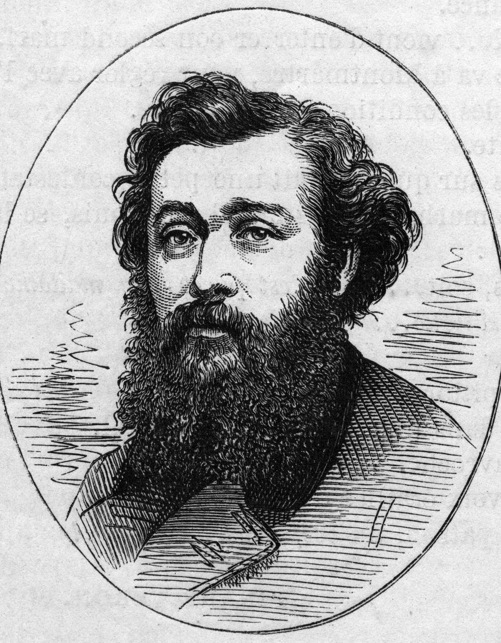 صورة أنطوان فولون (1833-1900) ، رسام فرنسي. نقش في "" Le Monde Illustré "" رقم 890 بتاريخ 2 مايو 1874. بواسطة المدرسة الفرنسية