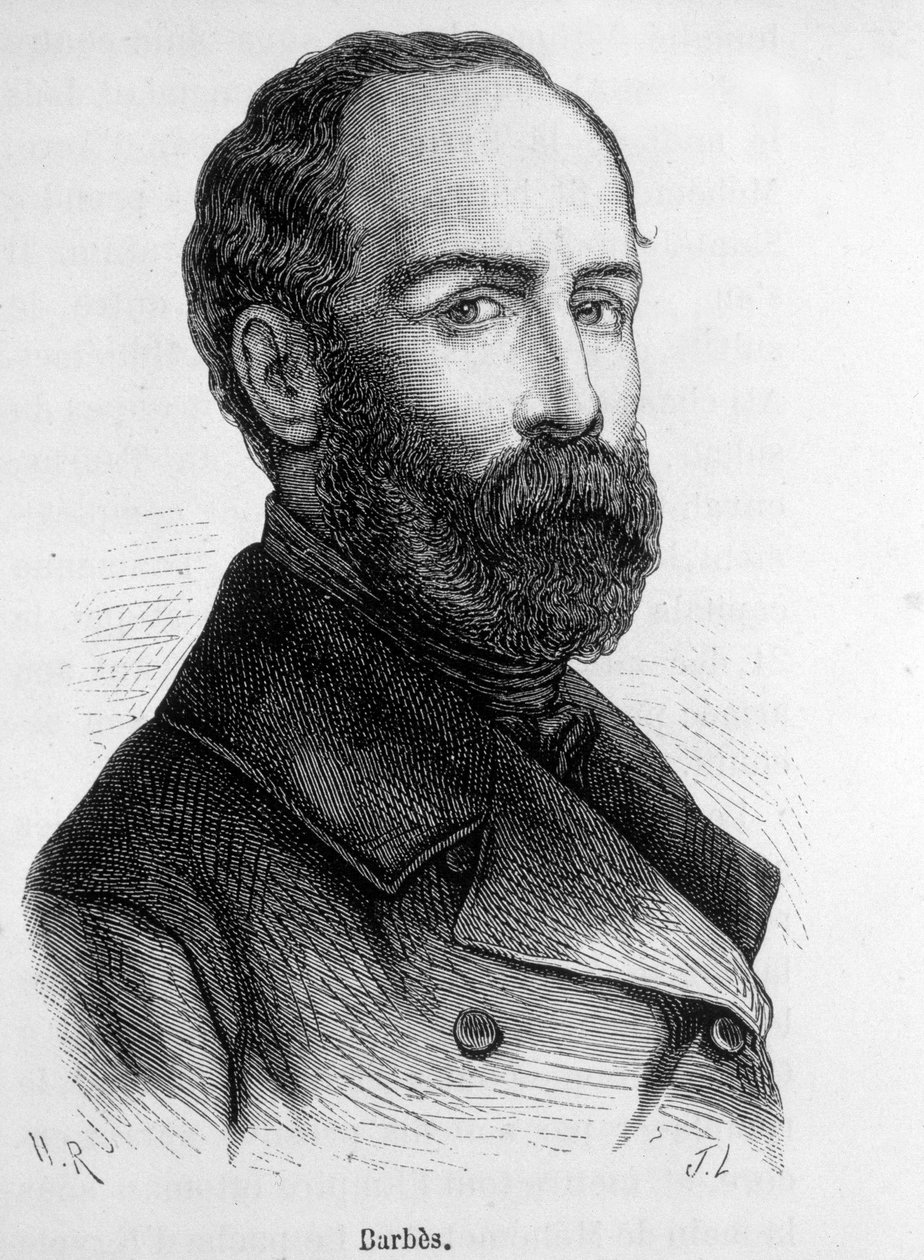 صورة لأرماند باربس ، الثوري الفرنسي (1809-1870). بواسطة المدرسة الفرنسية