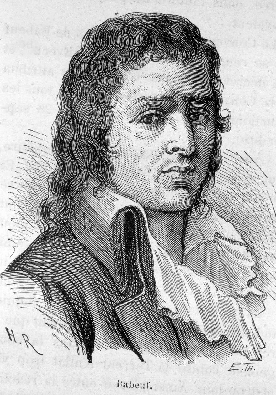 صورة لبيبوف ديت غراتشوس ، الثوري الفرنسي (1760-1797) - في "" L'Histoire de France "" لهنري مارتن بواسطة المدرسة الفرنسية