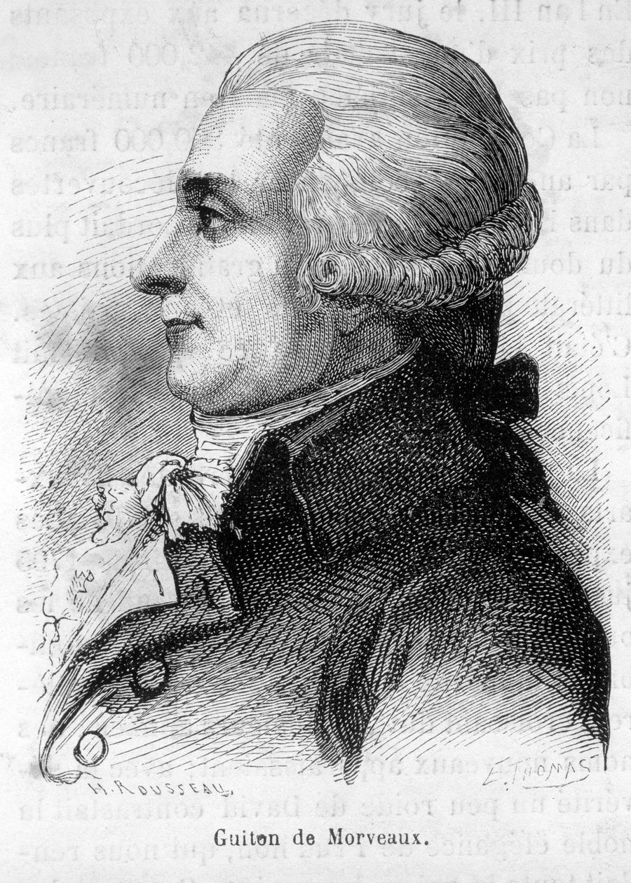صورة للبارون لويس برنارد غايتون مورفو (غيتون) (1737-1816) ، سياسي فرنسي وكيميائي وثوري - في "L'Histoire de France" "هنري مارتن بواسطة المدرسة الفرنسية