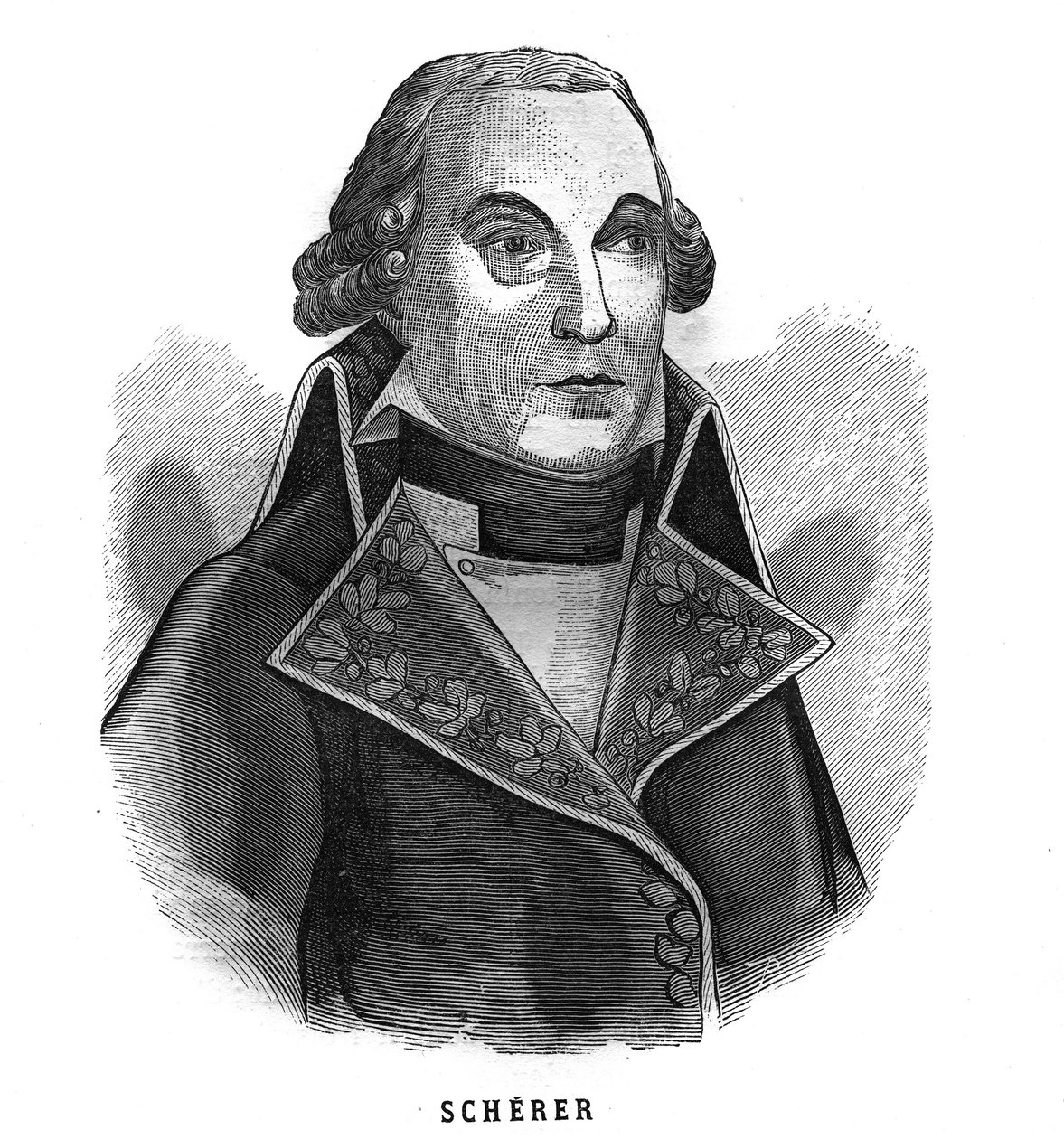 صورة بارتيليمي لويس جوزيف شيرير (1747-1804) ، وزير الحرب. نقش في "Les Illustrations De L'armee Francaise de 1789 a 1880" بواسطة المدرسة الفرنسية