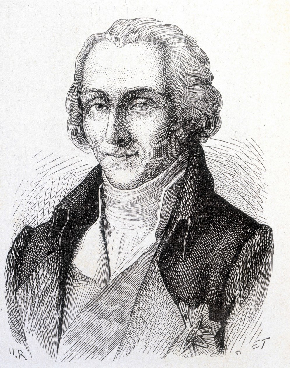 صورة لبنيامين دي رومفورد ، الفيزيائي الأمريكي (1753 - 1814) - في ألبوم العلوم ؛ علماء لامعون الاكتشافات العظيمة "" "1896. بواسطة المدرسة الفرنسية