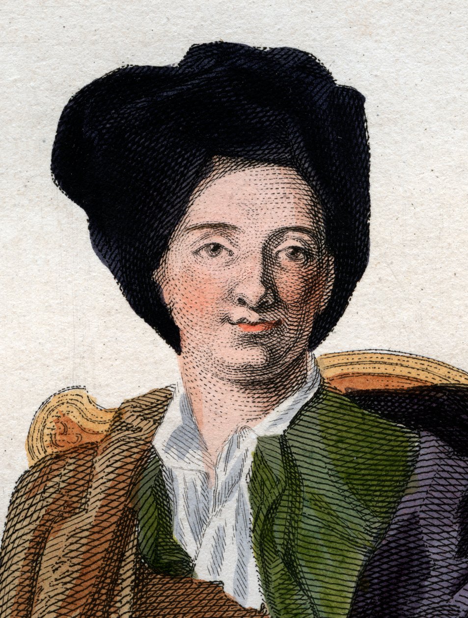 صورة برنار لو بوير (لو بوفييه) دي فونتينيل (1657-1757) ، كاتب فرنسي. بواسطة المدرسة الفرنسية
