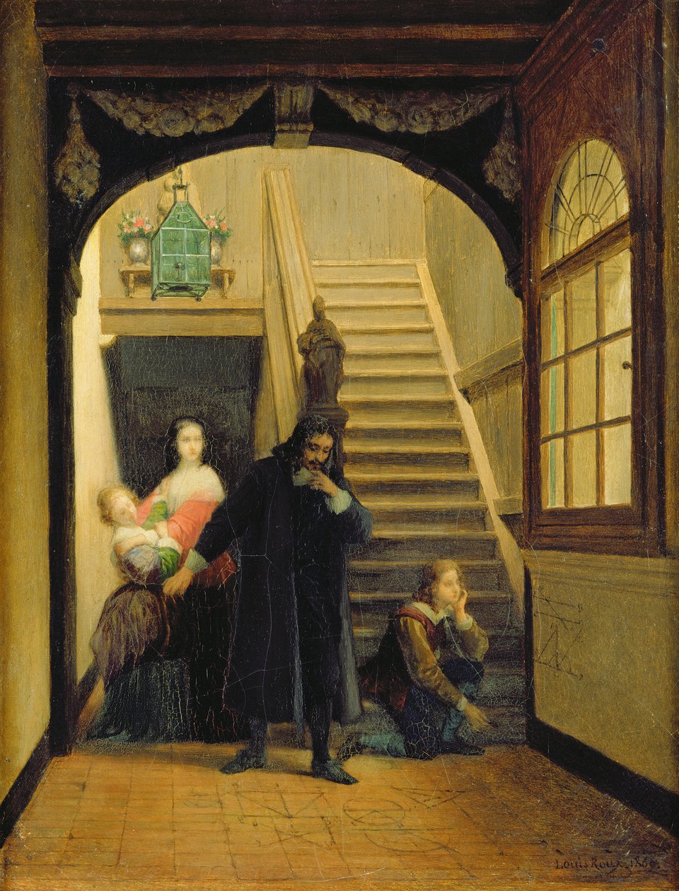 صورة بليز باسكال (1623-62) بواسطة المدرسة الفرنسية