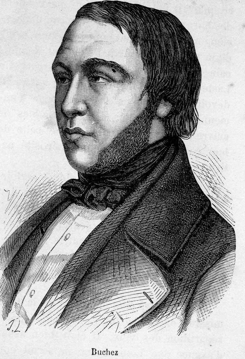 صورة بوتشيز ، الفيلسوف والسياسي الفرنسي (1796-1865) بواسطة المدرسة الفرنسية