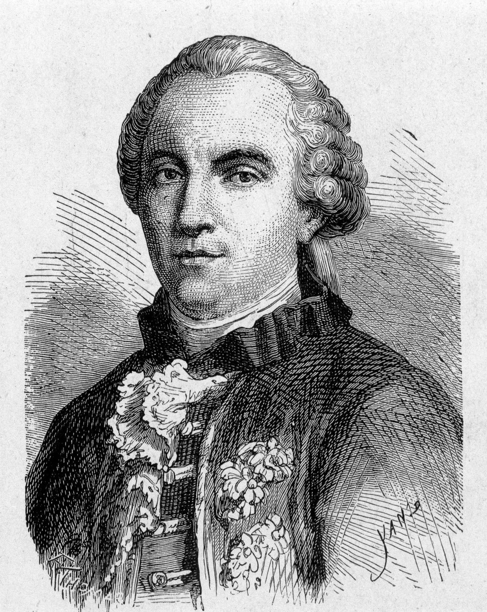 صورة بوفون (1707 - 1788) - في "" ألبوم العلوم ؛ علماء لامعون الاكتشافات العظيمة "" "1896. بواسطة المدرسة الفرنسية