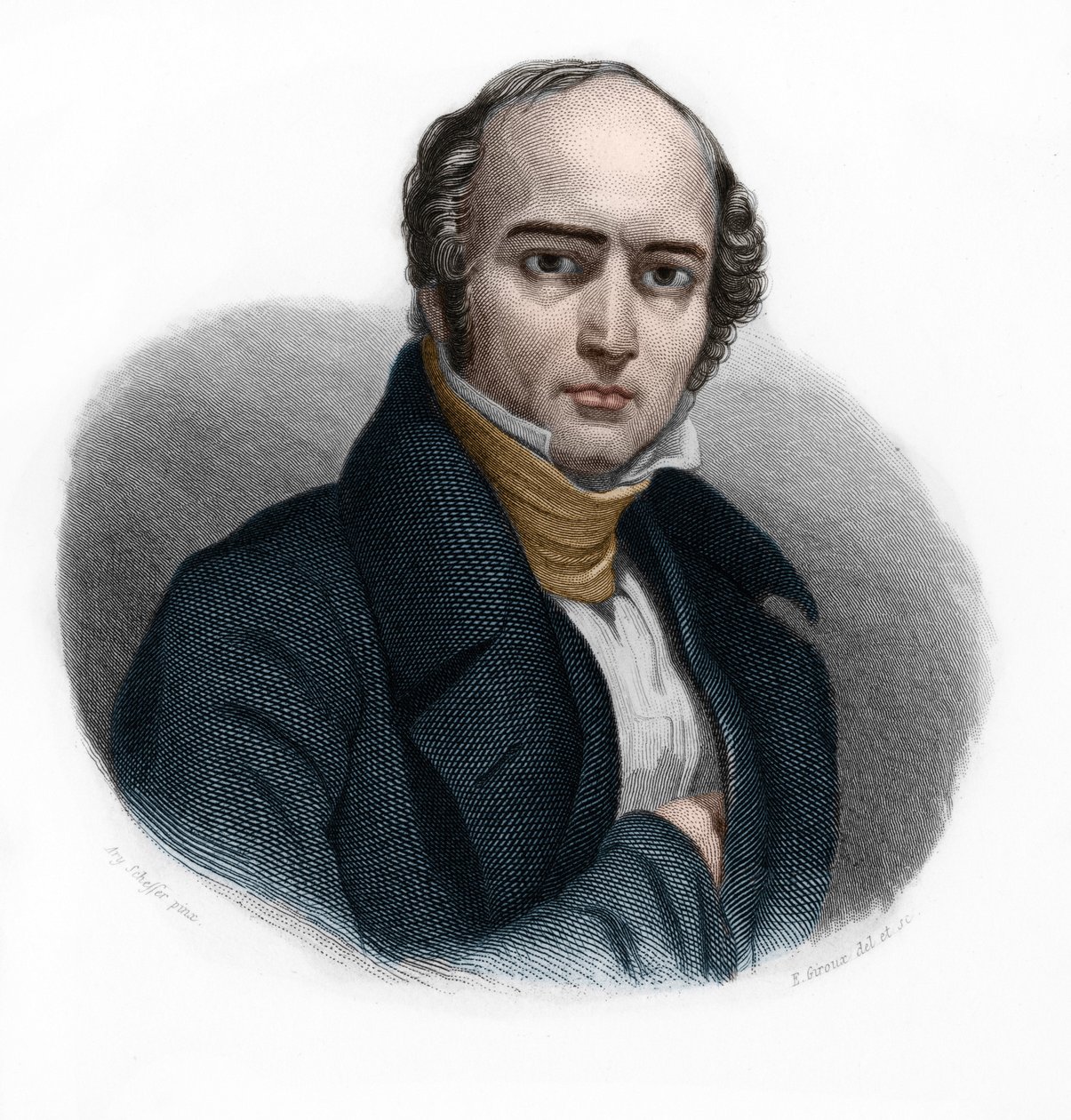 صورة لكاميل هياسينت أوديلون بارو (1791-1873) ، سياسي فرنسي. في "" LIBRE DES SPEAKERS "للويس دي كورمينين تيمون. 1842. مجموعة خاصة. بواسطة المدرسة الفرنسية