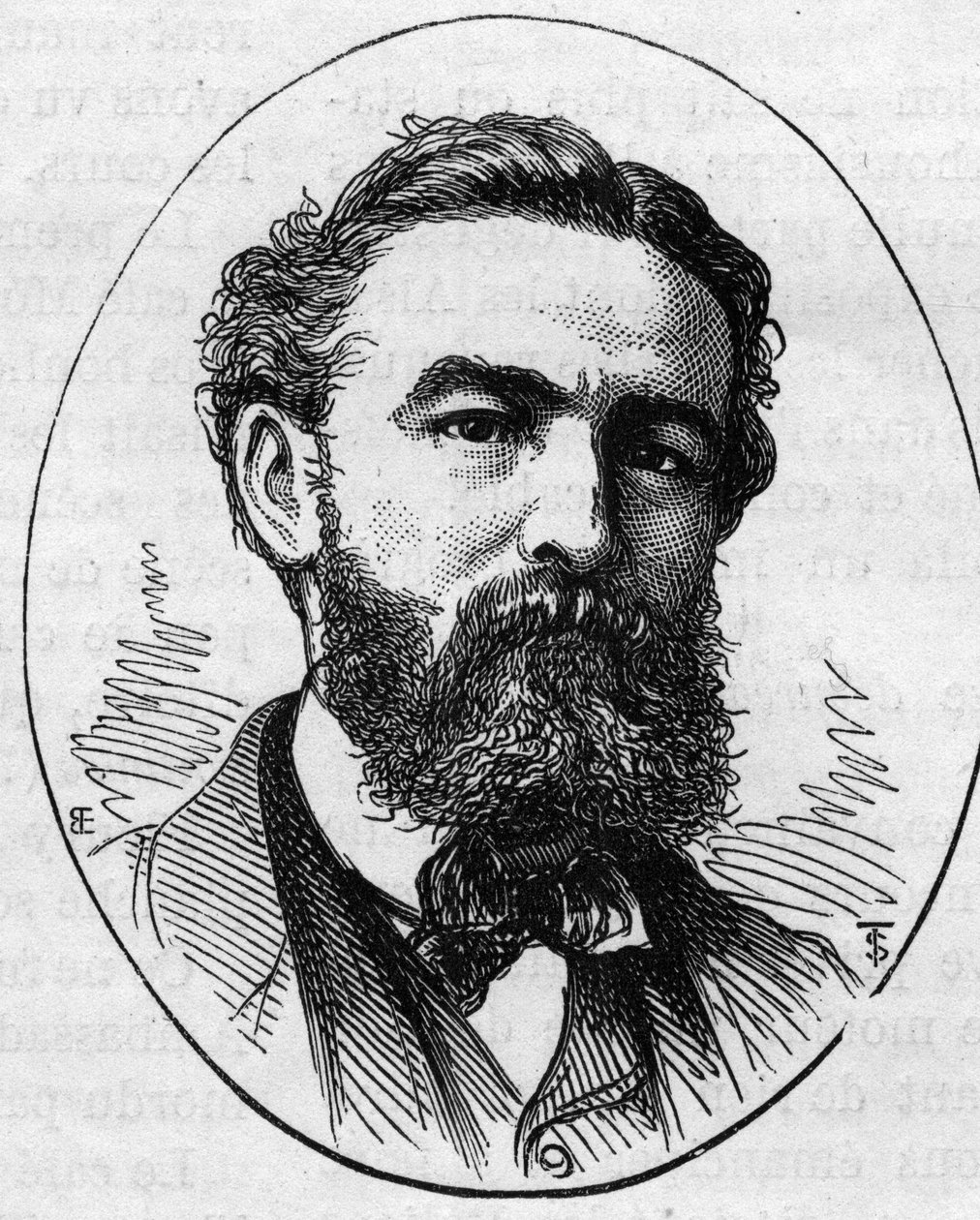 صورة تشارلز بوسون (1822-1908) ، رسام فرنسي. نقش في "" Le Monde Illustré "" رقم 890 بتاريخ 2 مايو 1874. بواسطة المدرسة الفرنسية