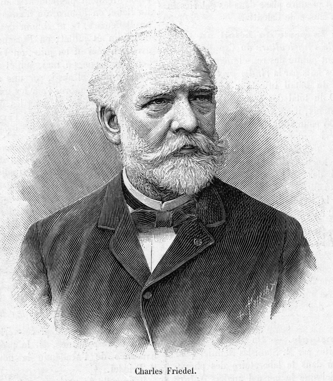 صورة للكيميائي وعالم المعادن الفرنسي تشارلز فريدل (1832-1899). بواسطة المدرسة الفرنسية