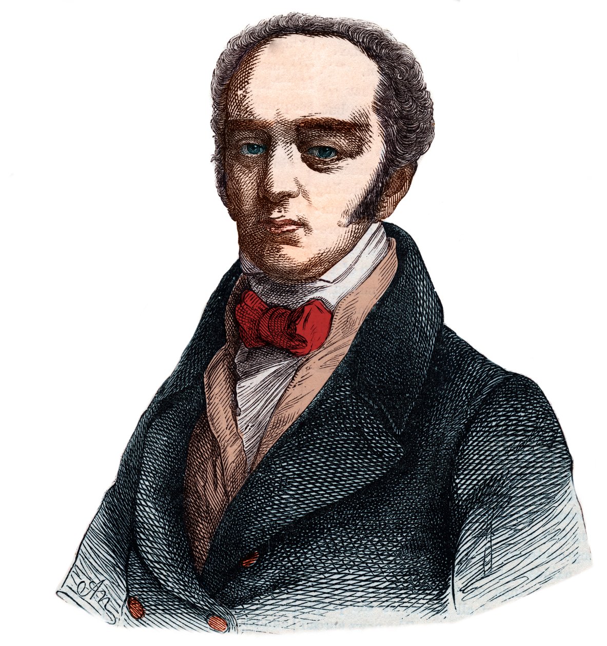 صورة لتشارلز جراي ، إيرل جراي الثاني (1764-1845) سياسي إنجليزي ويغ (ليبرالي). بواسطة المدرسة الفرنسية