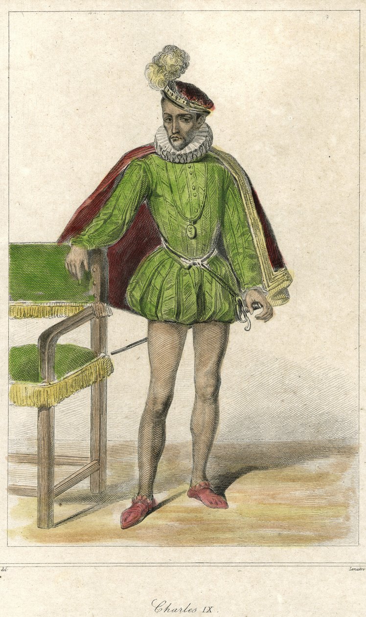 صورة لتشارلز التاسع (1550 - 1574) ، ملك فرنسا. بواسطة المدرسة الفرنسية