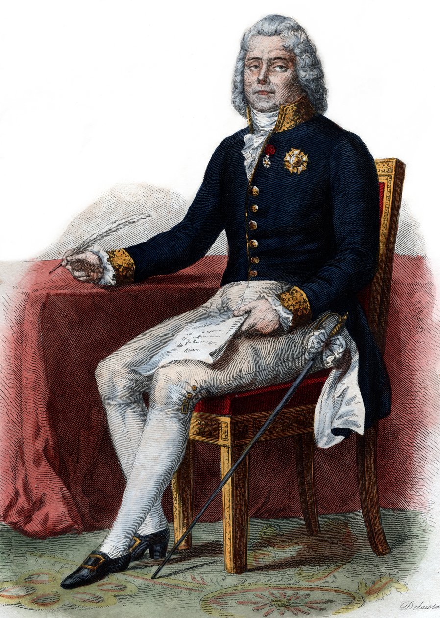 صورة تشارلز موريس دي تالييران بيريجورد (1754-1838) ، الأمير الأول بينيفنت ، الدبلوماسي الفرنسي. بواسطة المدرسة الفرنسية