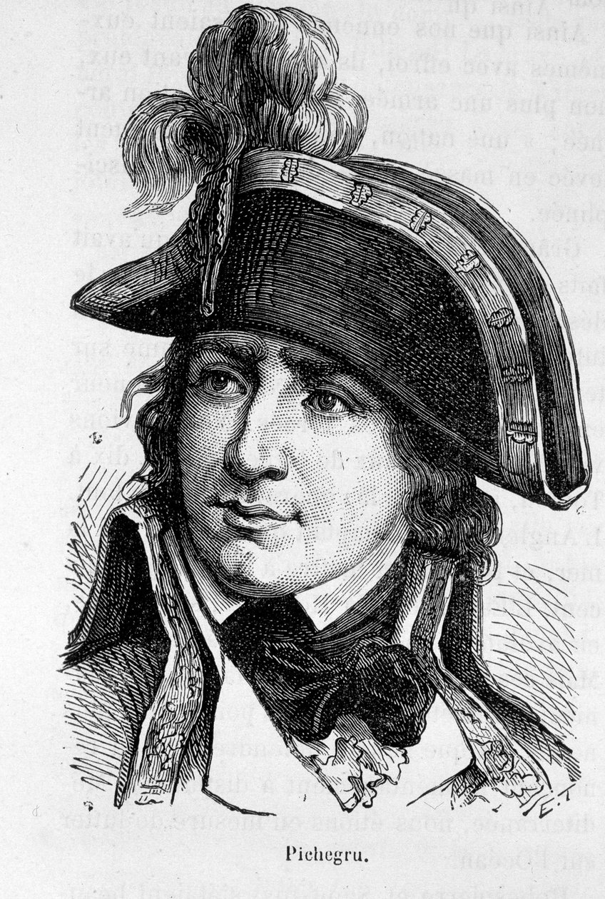 صورة تشارلز بيشيغرو ، الجنرال فرانسيس (1761-1804) - في "" تاريخ فرنسا "" هنري مارتن بواسطة المدرسة الفرنسية