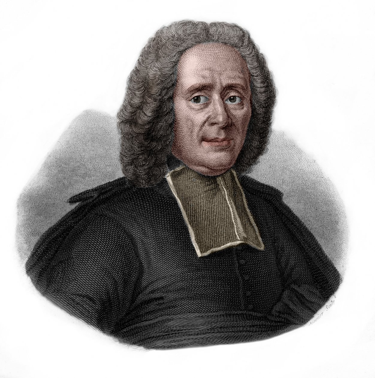 صورة تشارلز رولين (1661-1741) مؤرخ ومربي فرنسي. بواسطة المدرسة الفرنسية