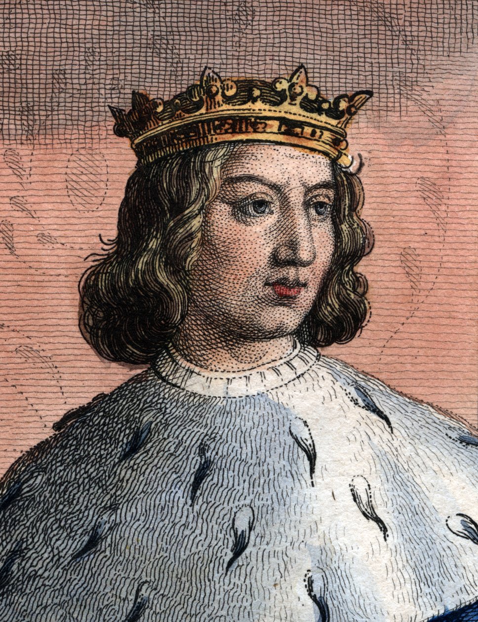 صورة لتشارلز الخامس من فرنسا ، دعا الحكيم (1338-1380) ، ملك فرنسا. بواسطة المدرسة الفرنسية