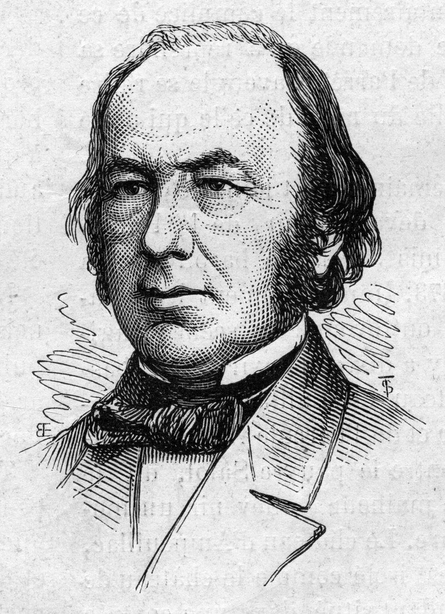 صورة لكلود برنارد (1813-1878) ، عالم فيزيولوجي طبي وأكاديمي فرنسي. نقش في "" Le Monde Illustré "" رقم 883 بتاريخ 14 مارس 1874. بواسطة المدرسة الفرنسية