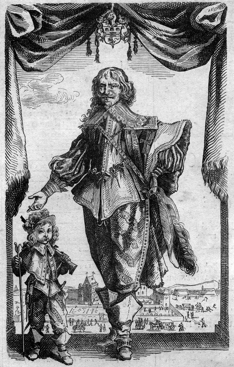 صورة لكلود ديرويه (1588-1660) ، رسام فرنسي. نقش من "تاريخ النقش" لجورج دوبليسيس بواسطة المدرسة الفرنسية
