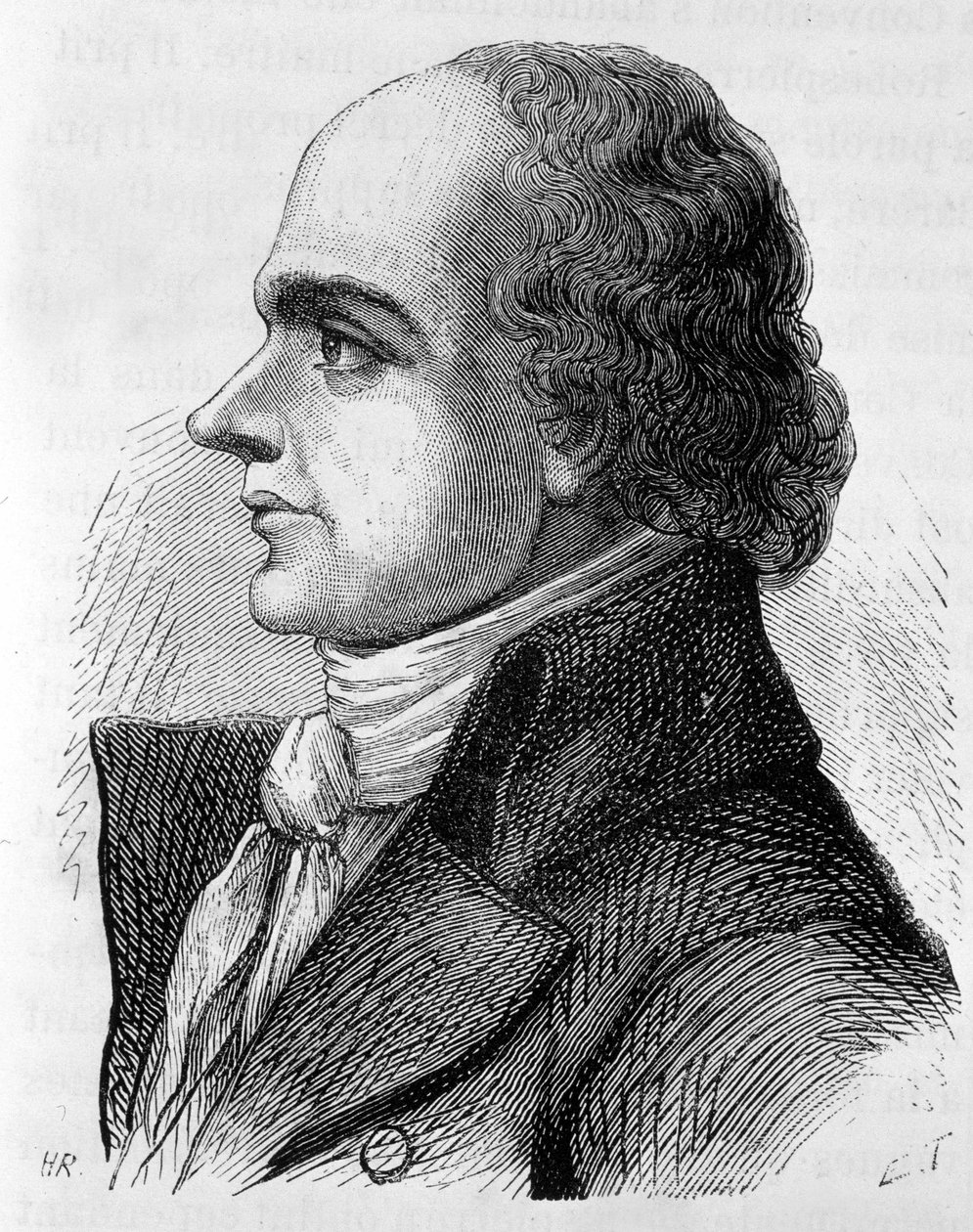 صورة للكونت جان دينيس دي لانجوينيس (1753 - 1827) ، سياسي فرنسي - في "تاريخ فرنسا" بقلم هنري مارتن بواسطة المدرسة الفرنسية
