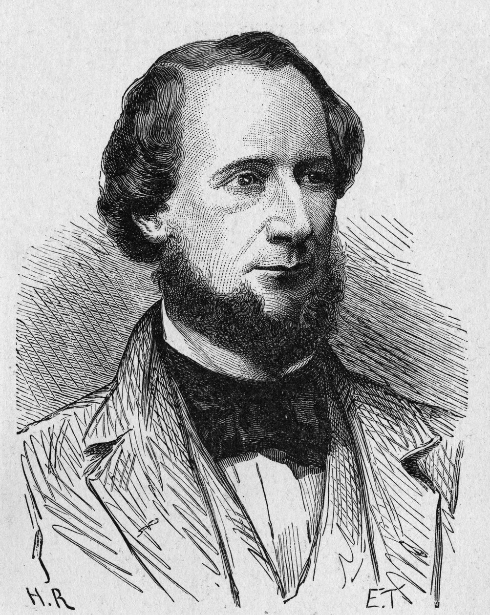 صورة سايروس ويست فيلد (1819 - 1892) ، الصناعي الأمريكي - في ألبوم العلوم ؛ علماء لامعون الاكتشافات العظيمة "" "1896. بواسطة المدرسة الفرنسية