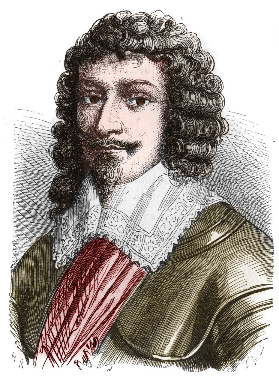 صورة لدوق هنري الثاني مونتمورنسي (مونتمورنسي) (1595-1632) نقش من نهاية القرن التاسع عشر بواسطة المدرسة الفرنسية