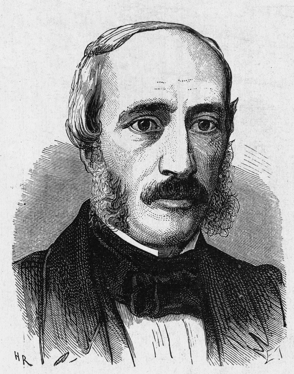 صورة إدموند بيكريل (1820 - 1891) ، عالم فيزياء فرنسي - في ألبوم "Album de la Science؛ علماء لامعون الاكتشافات الكبرى ”” “1896. بواسطة المدرسة الفرنسية