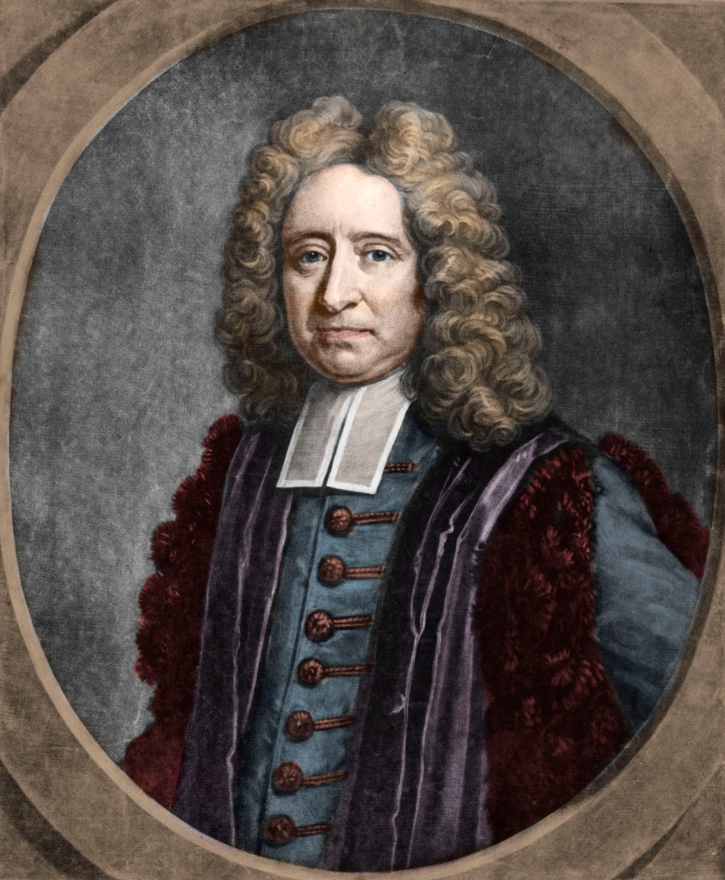 صورة لإدموند هالي (1656-1742) فلكي إنجليزي بواسطة المدرسة الفرنسية
