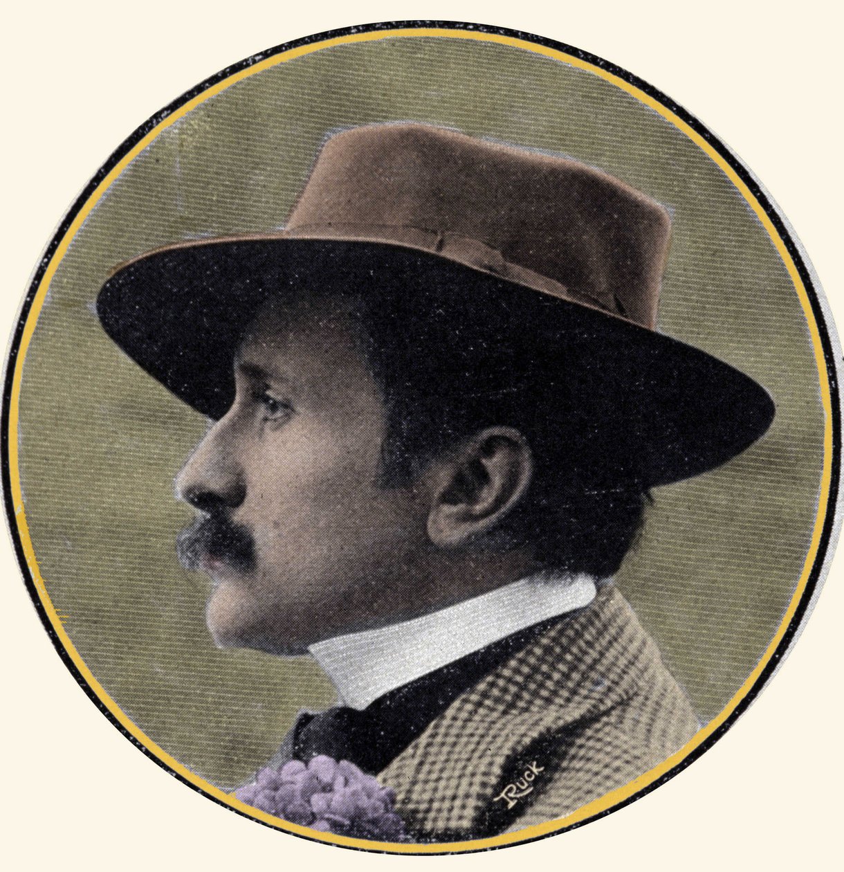 صورة شخصية للكاتب الفرنسي إدموند روستاند (1868-1918). بواسطة المدرسة الفرنسية