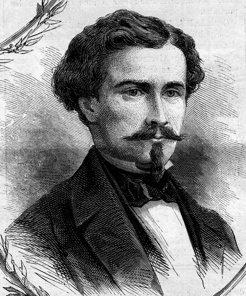صورة لإميل كيلر (1828-1909) ، سياسي فرنسي. نقش في "" Le Monde Illustré "" رقم 262 بتاريخ 19 أبريل 1862. بواسطة المدرسة الفرنسية