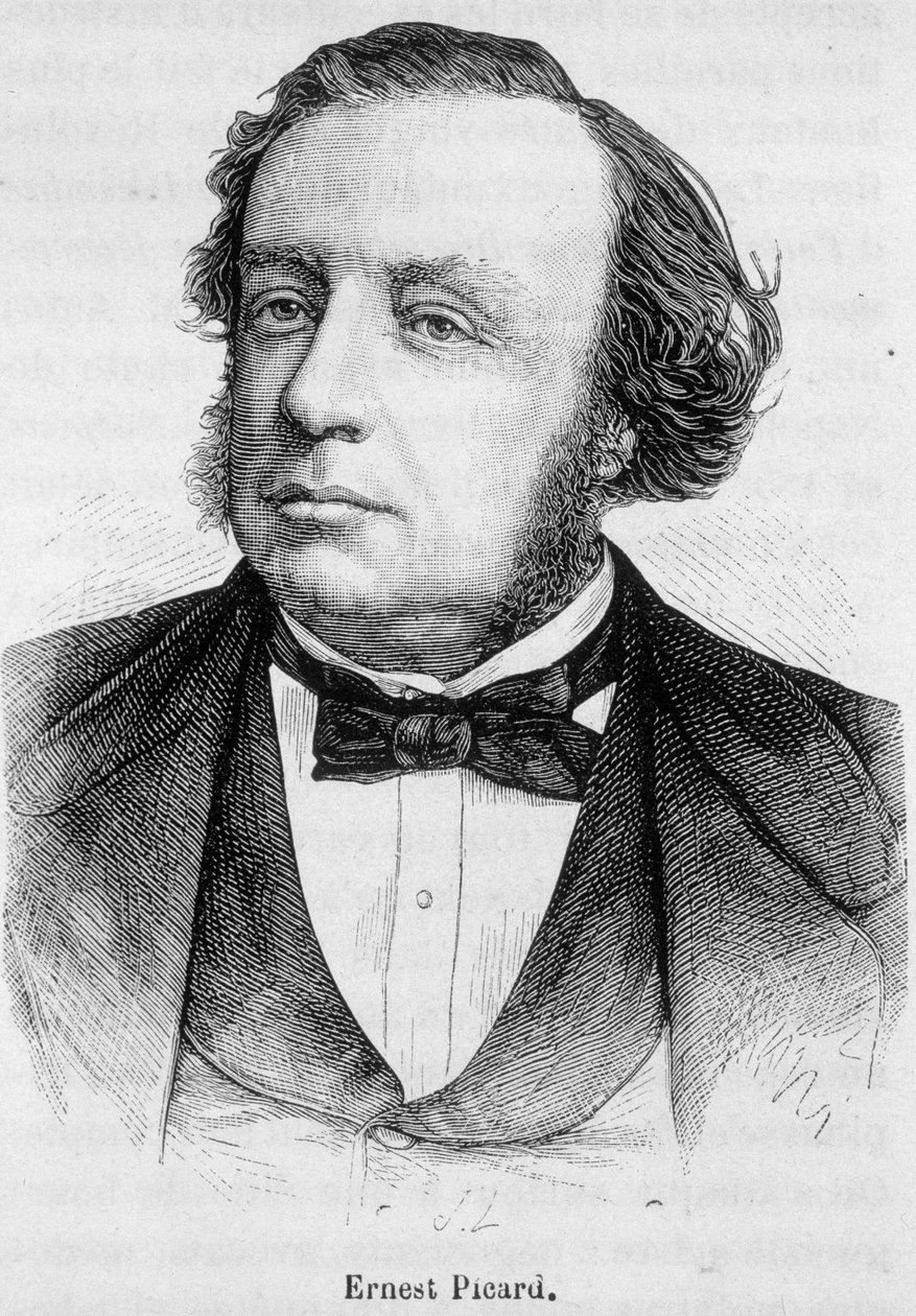 صورة شخصية لإرنست بيكار ، سياسي فرنسي (1821-1877) بواسطة المدرسة الفرنسية
