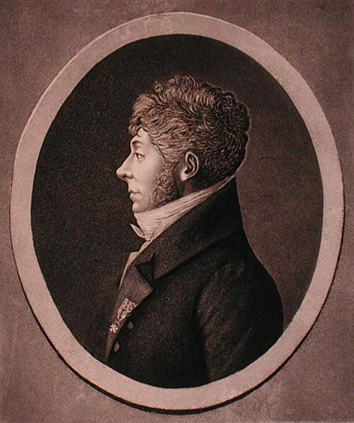 صورة لإتيان نيكولاس ميهول (1763-1817) نقشها إدمي كويندي (1756-1830) (نقش) بواسطة المدرسة الفرنسية