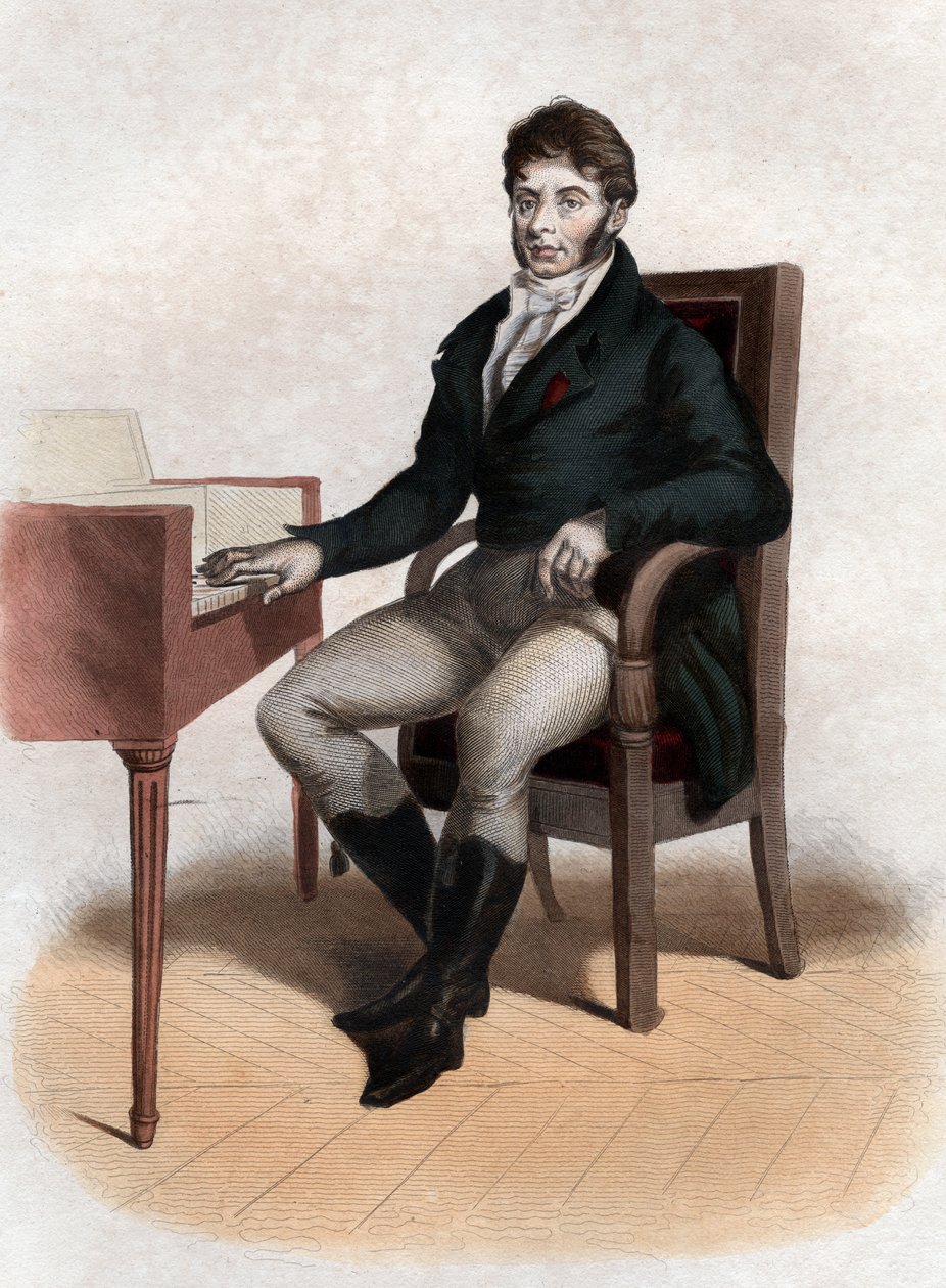 صورة لإتيان نيكولاس مول (1763-1817) ، ملحن فرنسي. بواسطة المدرسة الفرنسية