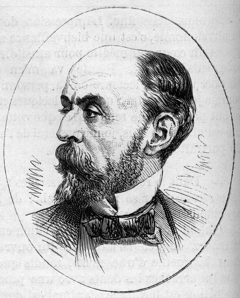 صورة يوجين فرومنتين (1820-1876) ، رسام فرنسي. نقش في "" Le Monde Illustré "" رقم 890 بتاريخ 2 مايو 1874. بواسطة المدرسة الفرنسية