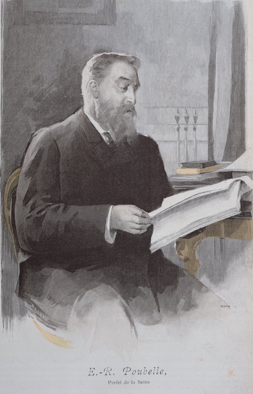 صورة يوجين بوبيل (1831-1907) ، من لا ريفو إيلوستري. 15 يونيو 1893 (نقش الألوان) بواسطة المدرسة الفرنسية