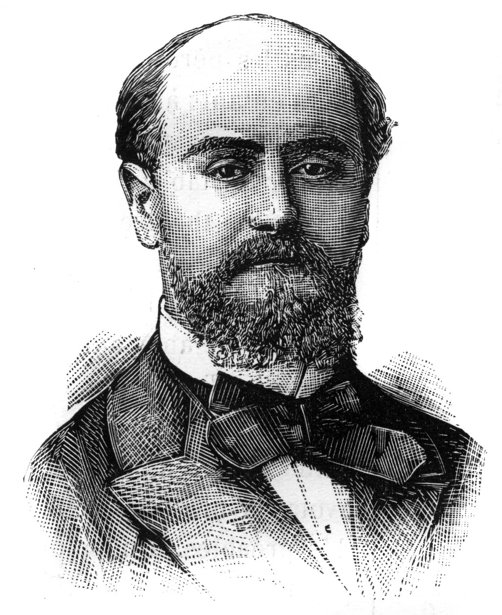 صورة فيليكس جرانيت (1849-1936) ، سياسي فرنسي. نقش في "" Le Monde Illustré "" ، 16 يناير بواسطة المدرسة الفرنسية
