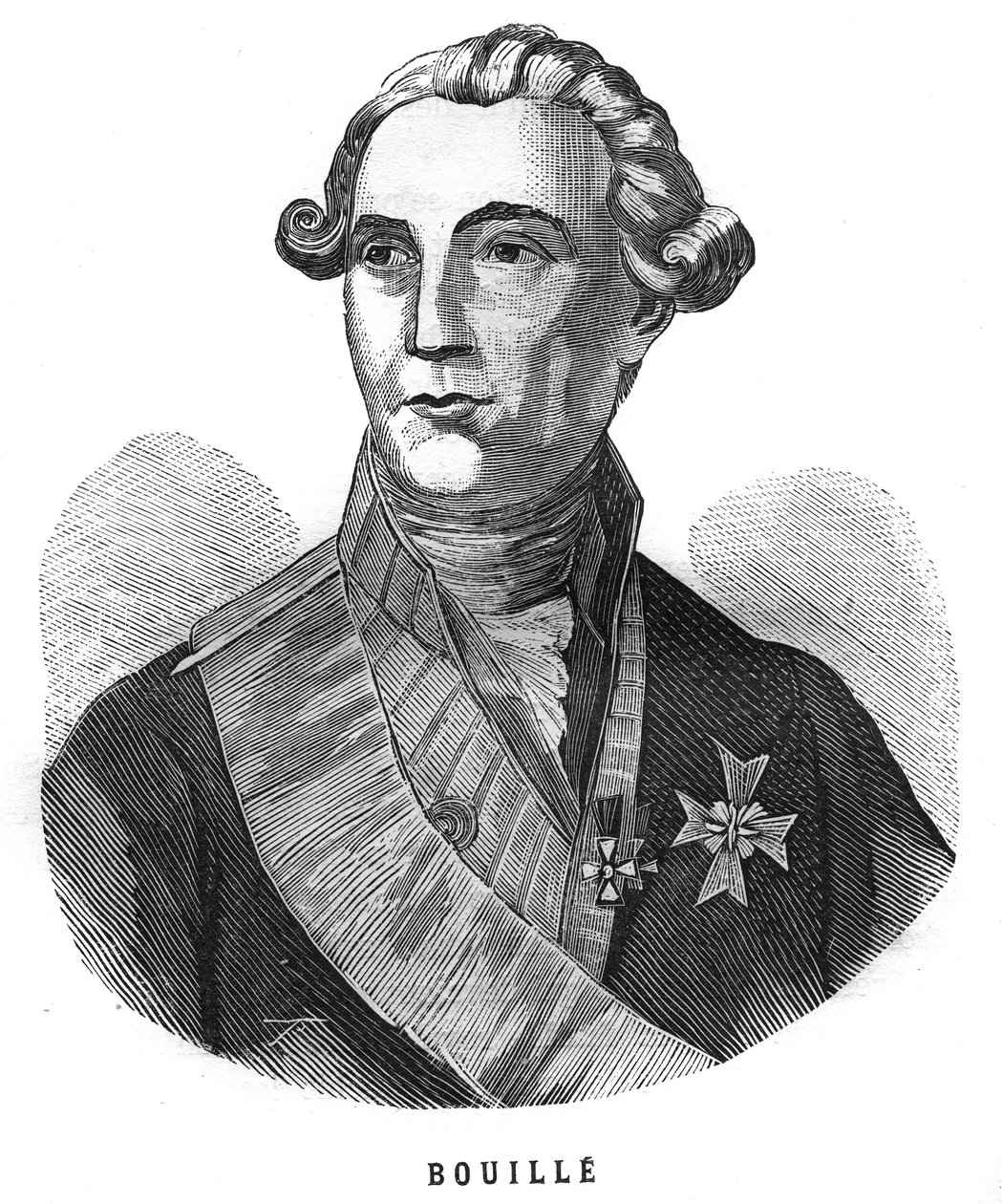 صورة لفرانسوا كلود أمور ، ماركيز دي بويلي (1739-1800) ، جنرال فرنسي. نقش في "Les Illustrations De L'armee Francaise de 1789 a 1880" بواسطة المدرسة الفرنسية