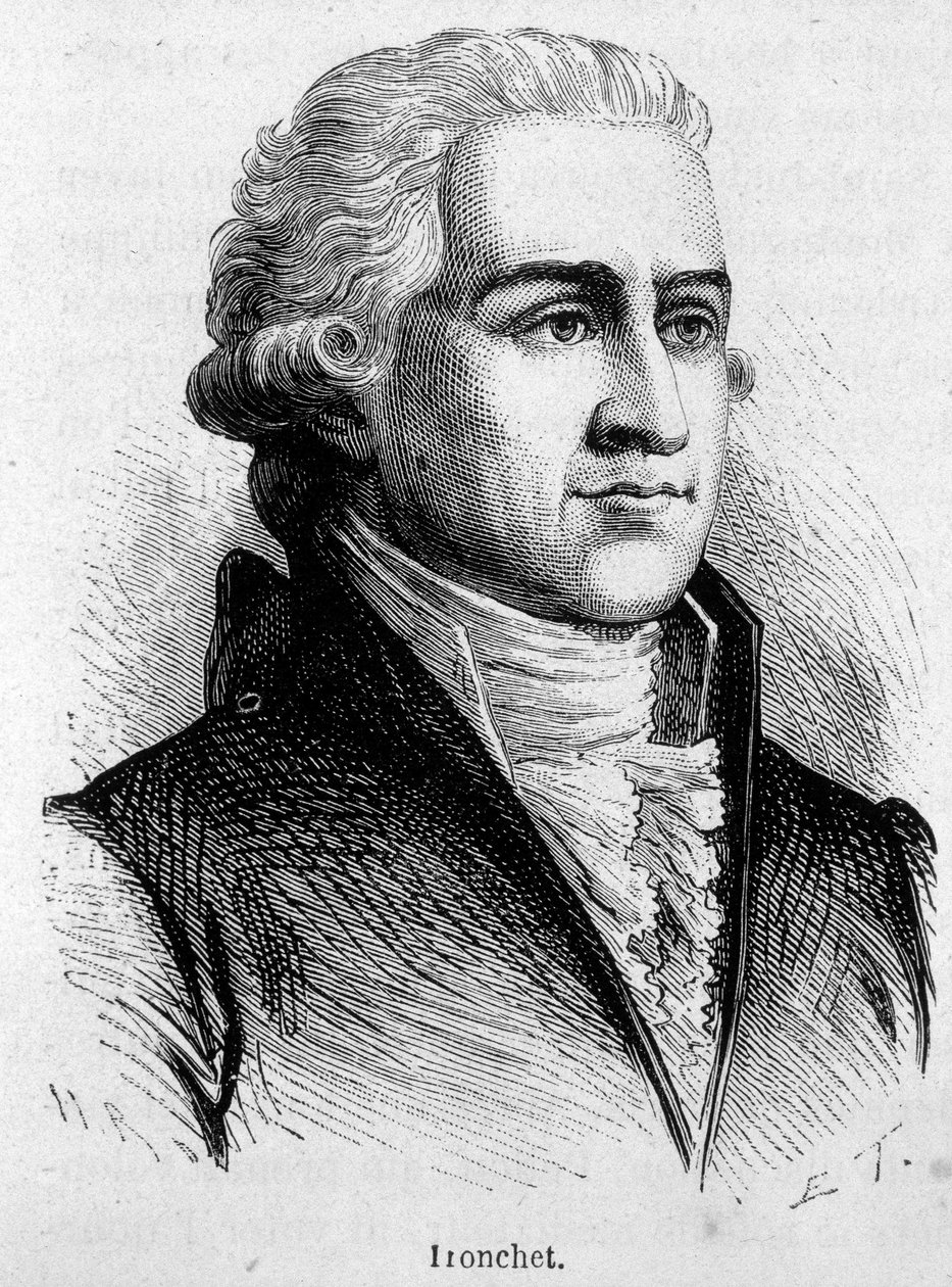 صورة لفرانسوا دينيس ترونشيت (1726-1806) ، فقيه وسياسي - في "L'Histoire de France" "هنري مارتن بواسطة المدرسة الفرنسية