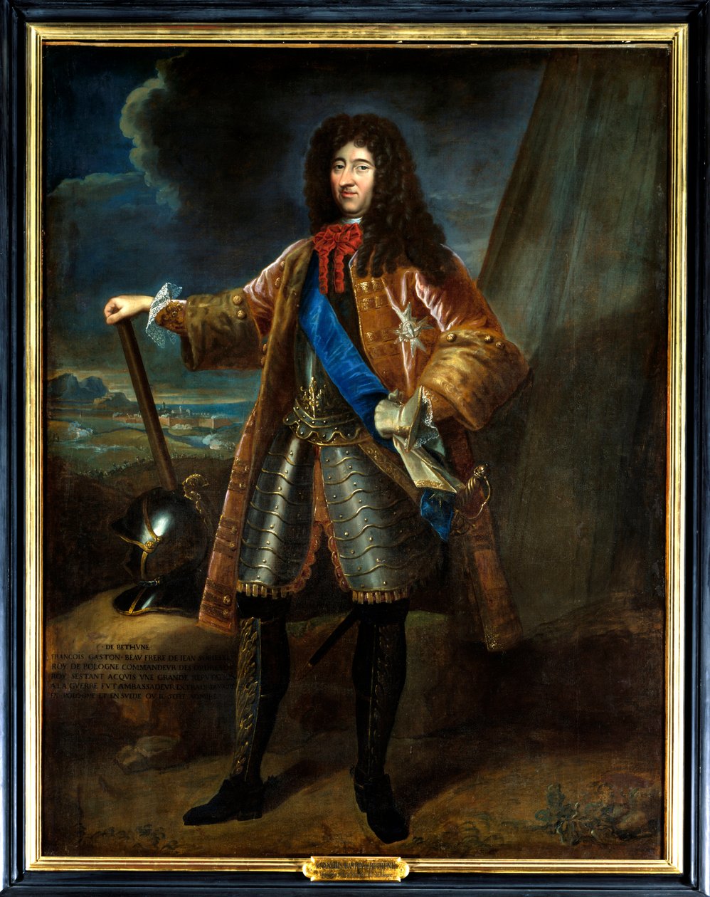 صورة لفرانسوا جاستون دي بيثون (1638-1692). لوحة مجهولة من القرن السابع عشر. زيت على قماش. C ، شاتو دي سولي - صورة فرانسوا جاستون دي بيثون (1638-1692). لوحة مجهولة من القرن السابع عشر. زيت على قماش. جيم- قلعة سولي ، بواسطة المدرسة الفرنسية