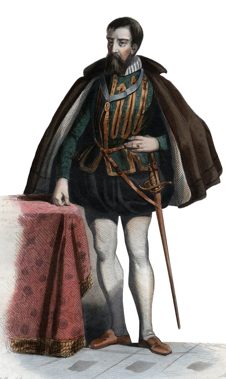 صورة لفرنسوا الأول دي لورين (1519-1563) ، دوق غيز ، دوق أومالي ، جندي فرنسي وسياسي. بواسطة المدرسة الفرنسية