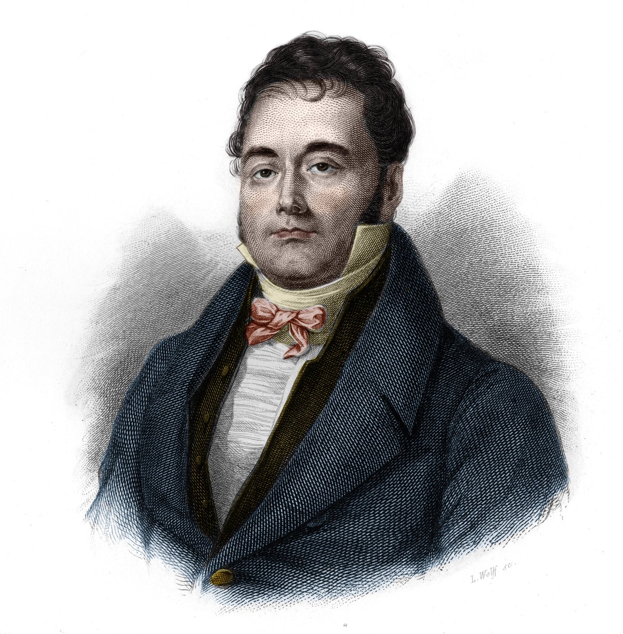 صورة لفرانسوا موجان (1785-1854) ، سياسي فرنسي. في "" LIBRE DES SPEAKERS "للويس دي كورمينين تيمون. 1842. مجموعة خاصة. بواسطة المدرسة الفرنسية