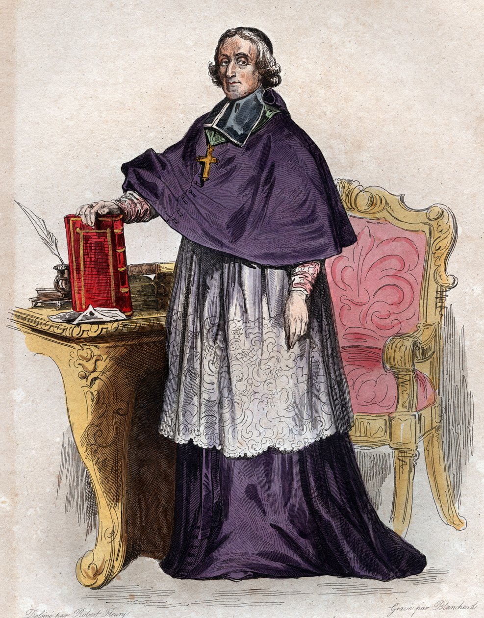صورة لفرنسوا دي بونس دي ساليناك دي لا موتي فينلون (1651-1715) ، رئيس أساقفة فرنسي ، لاهوتي ، شاعر وكاتب. بواسطة المدرسة الفرنسية
