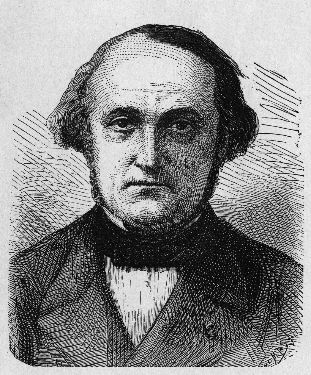 صورة لفرنسوا كليمان سوفاج (1812-1872) ، مهندس وإداري فرنسي - في "ألبوم de la Science ؛ علماء لامعون الاكتشافات العظيمة "" "1896. بواسطة المدرسة الفرنسية