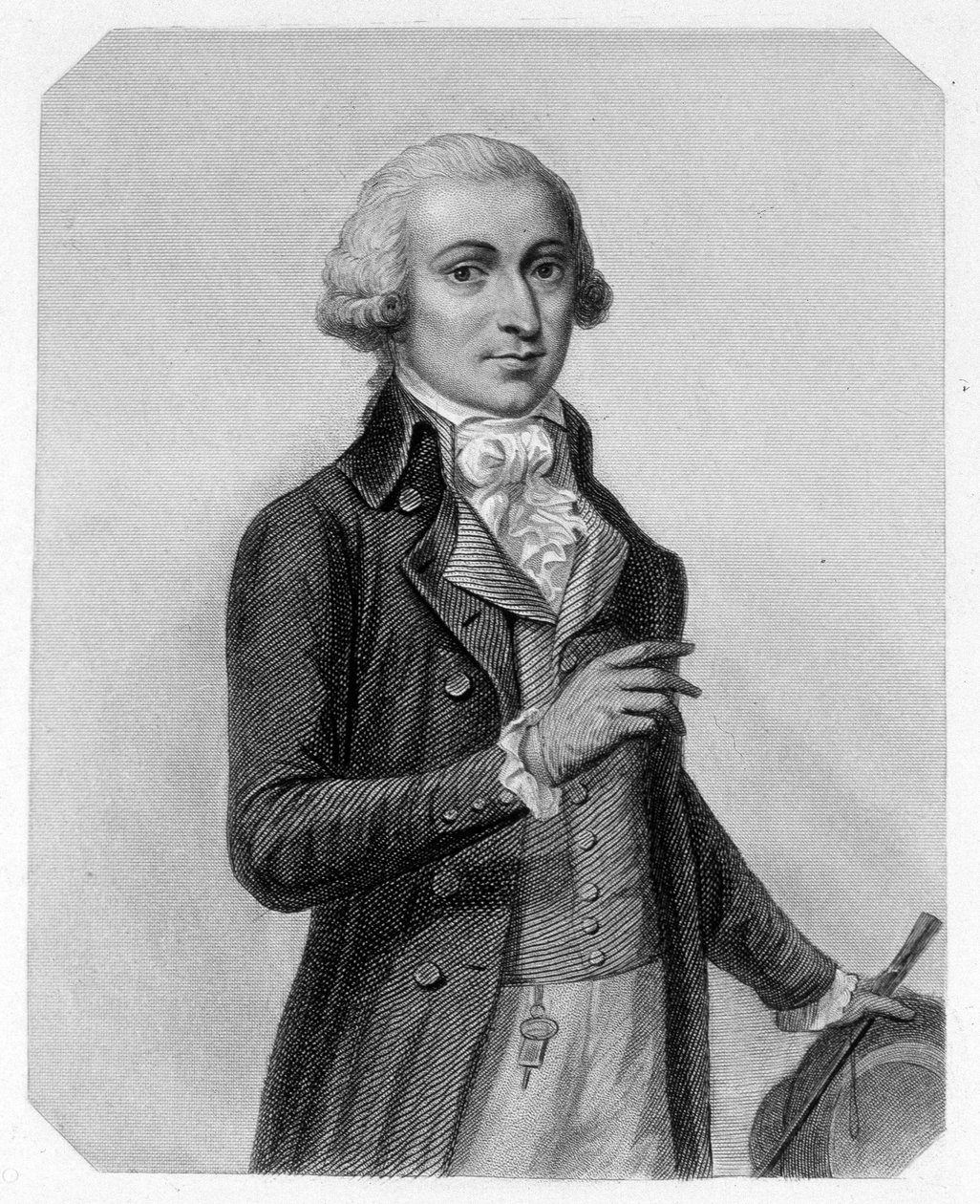 صورة لفرنسوا بوزو ، سياسي فرنسي (1760-1794). في "تاريخ الجيروندين" بقلم لامارتين بواسطة المدرسة الفرنسية