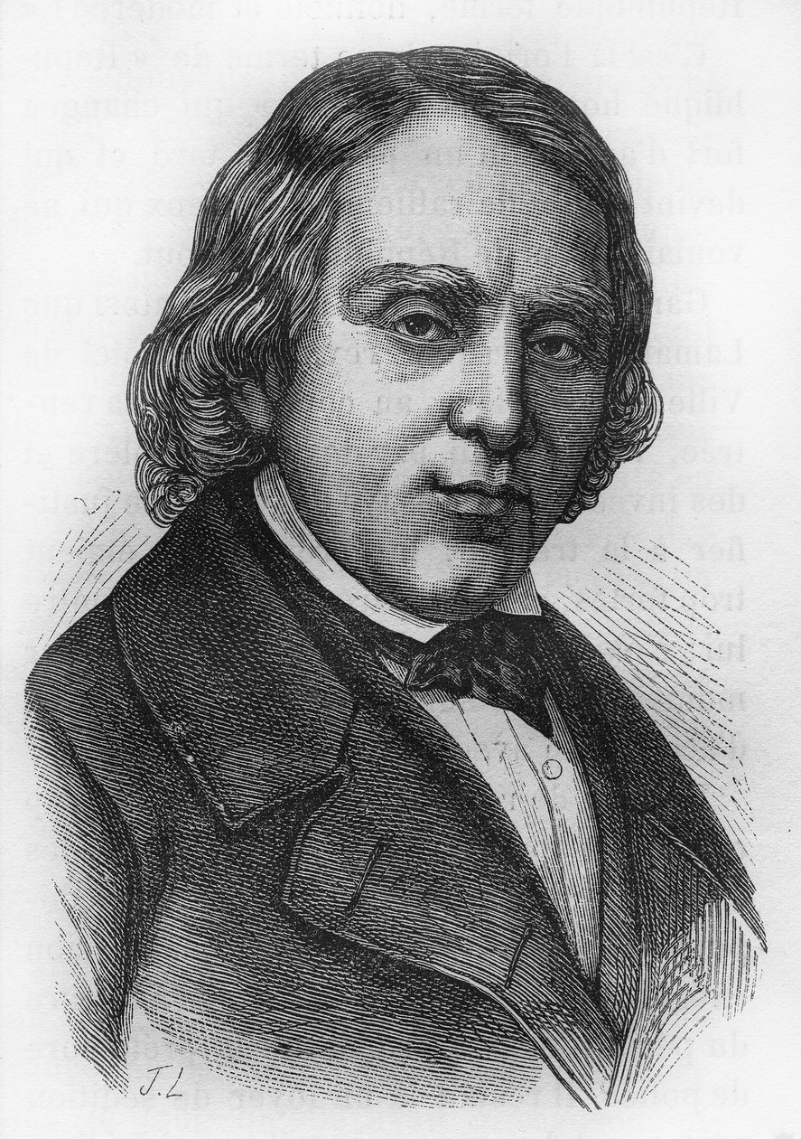 صورة لفرانسوا فنسنت راسبيل (1794-1878) ، عالم أحياء وكيميائي وسياسي فرنسي. بواسطة المدرسة الفرنسية