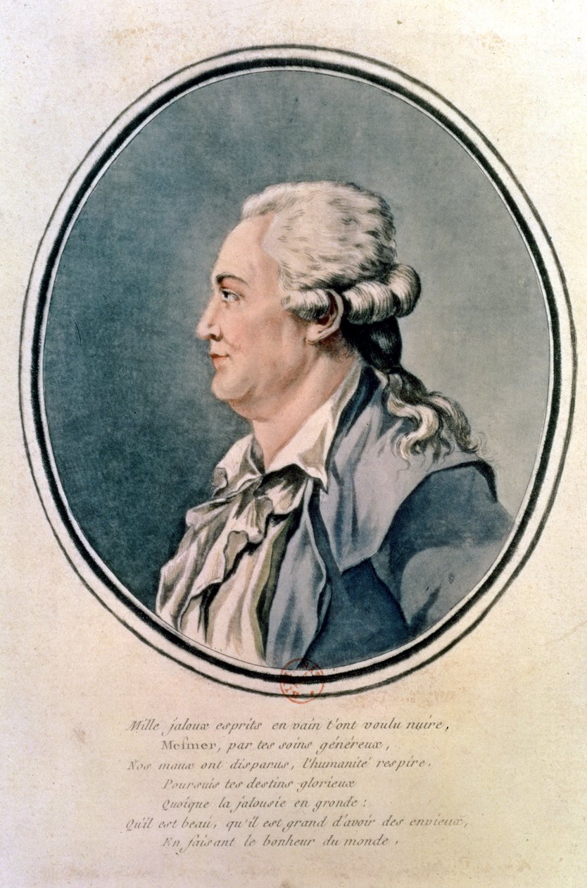 صورة فرانز أنطون ميسمر (1734-1815) الطبيب النمساوي ومؤسس Mesmerism (WC) بواسطة المدرسة الفرنسية
