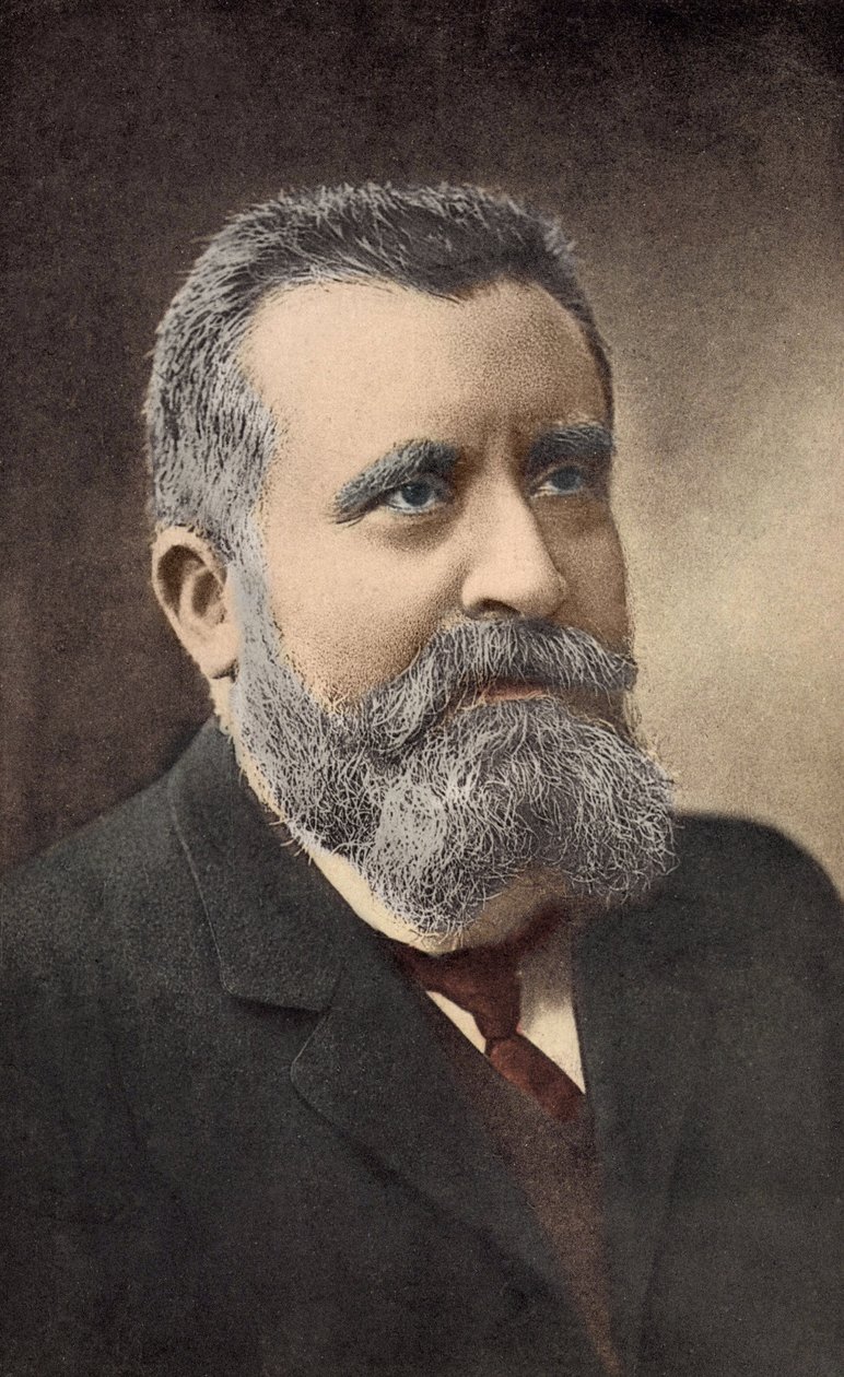 صورة للسياسي الفرنسي جان جوريس (1859-1914) بواسطة المدرسة الفرنسية
