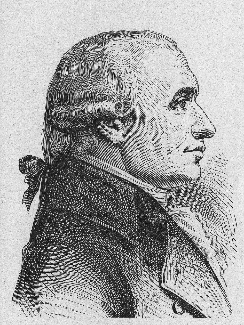 صورة لغاسبار مونج ، كونت بيلوس (1746 - 1818) ، عالم رياضيات فرنسي - في ألبوم دي لا ساينس ؛ علماء لامعون الاكتشافات العظيمة "" "1896. بواسطة المدرسة الفرنسية