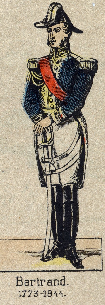 صورة للجنرال هنري جاتيان برتراند (1773-1844) ، كونت الإمبراطورية. صورة إبينال من نهاية القرن التاسع عشر. بواسطة المدرسة الفرنسية