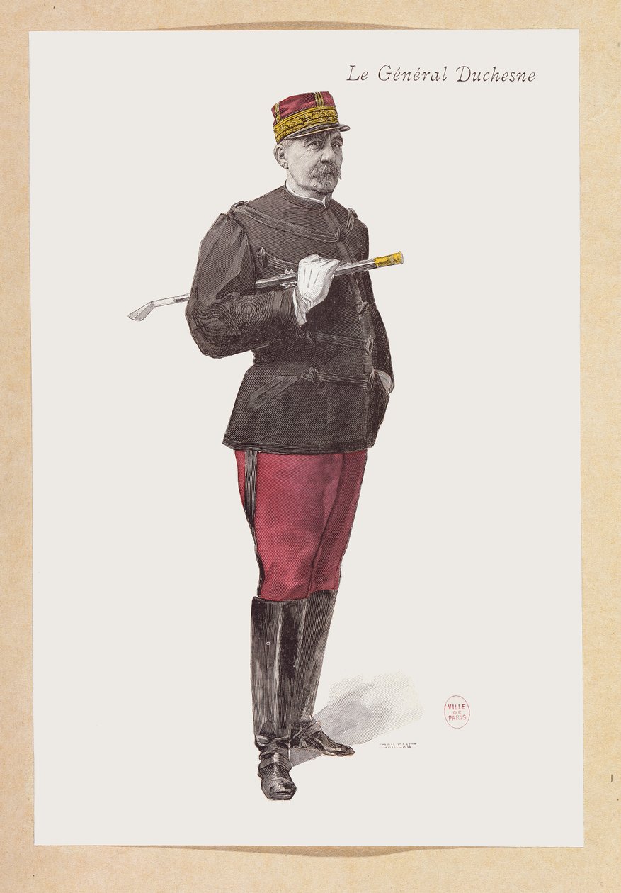 صورة للجنرال جاك دوتشيسن (1837-1918) (نقش) بواسطة المدرسة الفرنسية